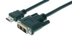 Кабель ASSMANN HDMI to DVI-D (AM/AM) 2m, black