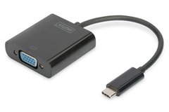 Адаптер DIGITUS USB-C - VGA Full HD, M/F, 0.15м