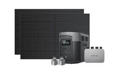 Комплект EcoFlow PowerStream - мікроінвертор 800W + зарядна станція Delta Max 2000 та сонячні панелі 2х400
