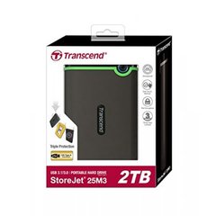 Портативный жесткий диск Transcend 2TB USB 3.1 StoreJet 25M3 Iron Gray
