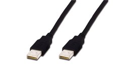 Кабель ASSMANN USB 2.0 (AM/AM) 1.0m, black