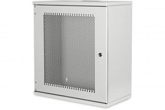 Шкаф DIGITUS SOHO, 19" 12U 540x400, метал.дверь, 60kg max, серый DN-19-12U-S-PD фото